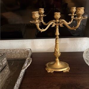 Vintage Gold Candelabra